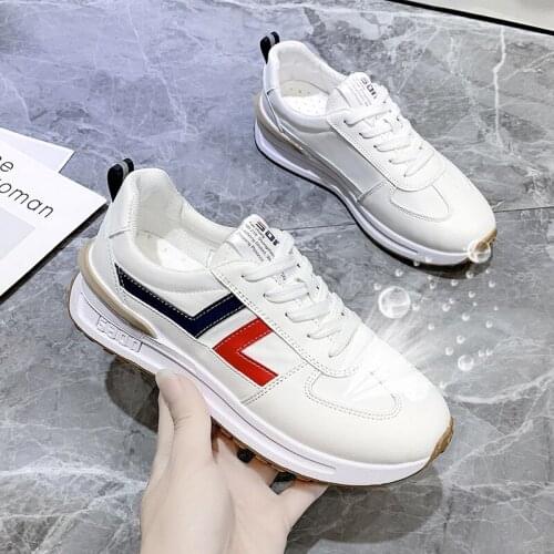2021 New Breathable Ladies Sneakers Fashion Casual White Shoes Color Matching Shallow Mouth Casual Shoes Sneakers Women