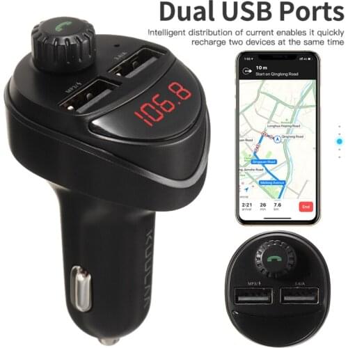 New Arrival Dual USB Car Charger Adapter 3.4A 2 Port Audio MP3 Player FM Transmitter Socket 12-24V Cars Replacement Accessories