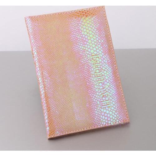 Fashion Travel Accessories Shiny Passport Covers Simple Creative PU Leather ID Bank Card Bag Men Women Passport Business Holder