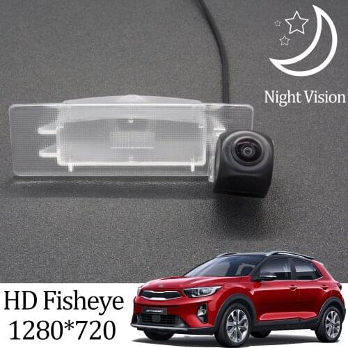 Owtosin HD 1280*720 Fisheye Rear View Camera For Kia Stonic 2017 2018 2019 Car Vehicle Reverse Parking Accessories