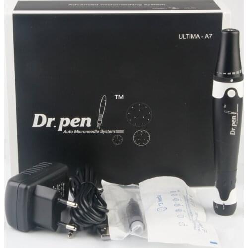 2019 New Derma Pen Dr. Pen A7 Auto Microneedle Pen Needle Cartridges Pen Microneedling System Wired Mezoroller 100