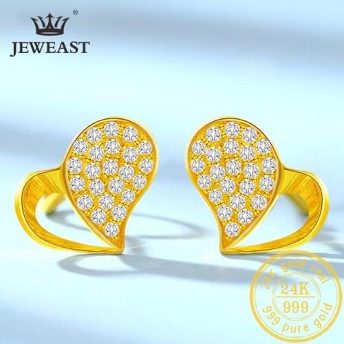 24K Pure Gold Earring Real AU 999 Solid Gold Earrings Nice Good Hollow Ball Tassel Upscale Trendy Fine Jewelry Hot Sell New 2020