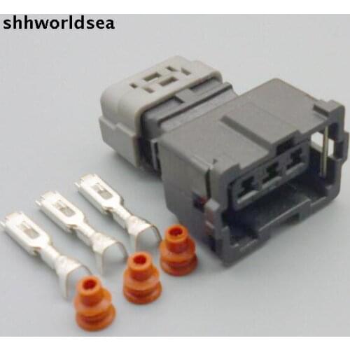 Shhworldsea 3.5mm 3pin auto High pressure packet ignition coil harness connector PB185-03326