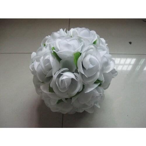 SPR 15cm dia. with green leaves,kissing flower ball,wedding decoration,celebration flower decoration,party decoration