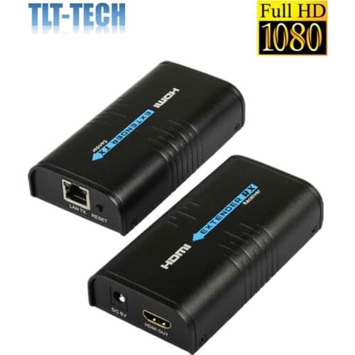 TLT-TECH HSV373 HDMI Extender Splitter HDMI over network TCP IP UTP by cat5 cat5e cat6 rj45 1080P HDMI Extender Sender Receiver