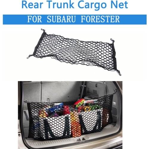 90cm*30cm Universal Rear Trunk Boot Cargo Net Mesh Storage Organizer Pocket for Subaru Forester Car Receive Arrange Standing Net