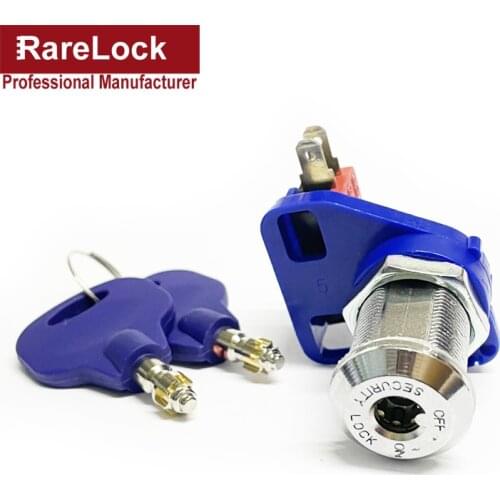 Start Key Switch Lock for Game Machine Equipment Brass Key DIY Furniture Hardware a