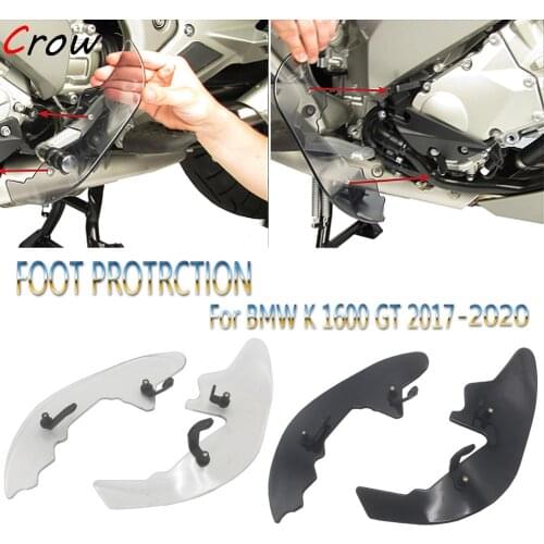 For BMW K 1600 GT 2017 2018 2019 2020 K1600GT K1600 GT NEW Motorcycle Splash Brake Shift Shield Revised Foot Protector