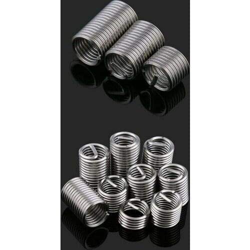 20pcs M2 M2.5 304 stainless steel threaded sleeve threaded steel wire protective sleeve