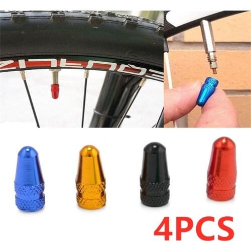 4PCS High Pressure Spikes Tire Valve Bike Valve Caps Aluminum Valve Caps Dust Cover MTB Bike Cycling Bicycle Accessories
