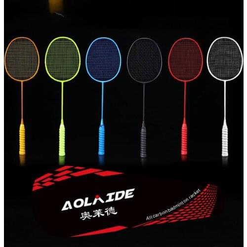 4U/5U Professional Carbon Integrated Badminton Racket Ultra Light Multicolor Single Shuttlecock Racket For Game Training -40