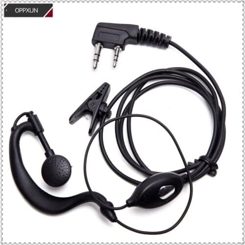 5PCS Universal ear-hanging K-head for headphone cable for baofeng UV5R UV82 bf888s bf666s uv6r uv8d FOR KENWOOD RADIOS