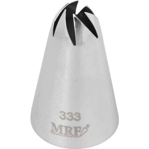 Free Shipping Stainless Steel 18/8 Large Swirl Drop Flower Piping Nozzle Cakes Cupcakes Decorating Icing Tips #333