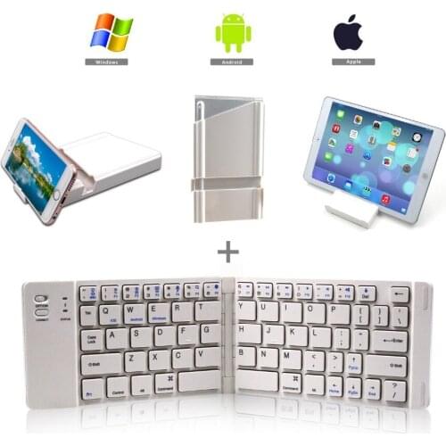 FK228 wireless portable Keyboard blue tooth Keyboard Foldable Bluetooth Wireless Keyboard for Android / iSO tablets smartphone