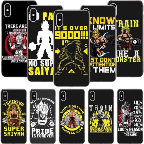 Training Gain Power Pain Anime Phone Case For iPhone 11 12 Pro XS XR X Max 7 8 6 6S Plus Mini + 5 SE Pattern Customized Coque Co