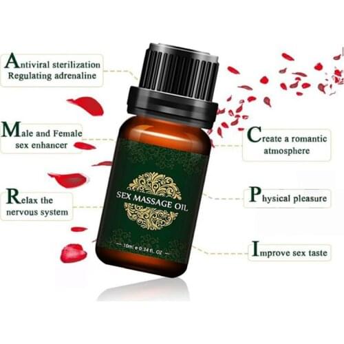 100% Natural Aphrodisiac Pheromone Exciter Massage Essential Oil Female Libido Enhancer Natural Liquid Man And Woman 10ml