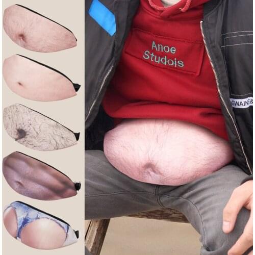 1pcs Creative Spoof Belly Large Capacity Stationery Holder Supplies Funny Simulation Fashion Pencil Bag Protable Toy Pen Bag