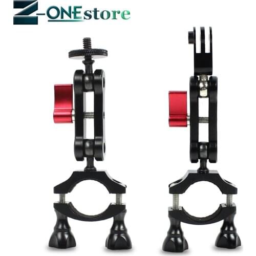 1/4 Motor Bicycle Handlebar Mount Holder Clip 360 Degree Rotation For GOPRO hero 8/7/6/5/4/3
