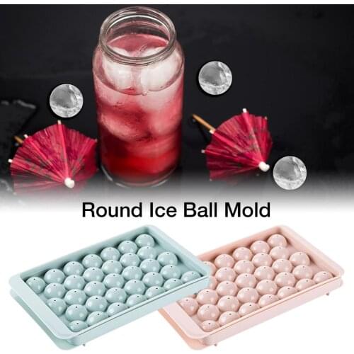 1pc Cocktail Whiskey Round Ice Ball Maker Tray Mold With Lid Reusable Useful Sphere Kitchen For Bar Tool Accessories Supplies