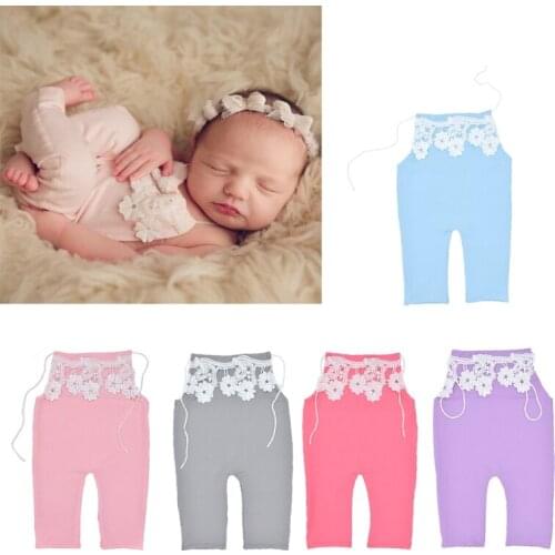 Lace Baby Romper Newborn Photography Prop Infant Baby Photo Shoot Accessories