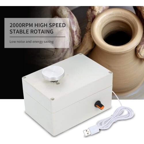 4.5cm Electric Pottery Wheel Machine Mini USB Pottery Wheels Clay Throwing Making Ceramic Machine Ceramic Clay Potter Kit
