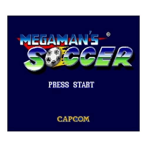 Mega Mans Soccer 16 bit Big Gray Game Card For USA NTSC Game Player