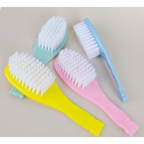 Newborn Baby Hair Brush Mini Portable Baby Comb Hair Brush Bath Brush Comb Massager Hair Brushes Baby Safety