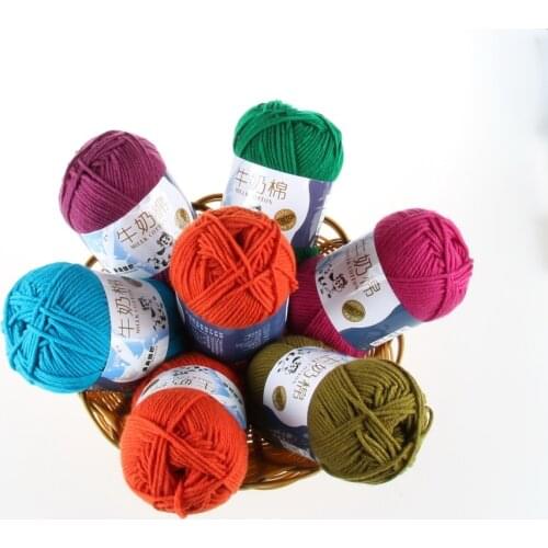 Mylb 500g Strands Milk Cotton Knitting Yarn Soft Warm Baby Yarn for Hand Knitting Supplies wool scarf line thick cotton thread