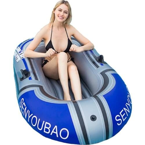Inflatable Boat Thickened No Leakage Durable PVC Material Foldable Inflatable Fishing Boat Drifting Ship Water Sports Tools