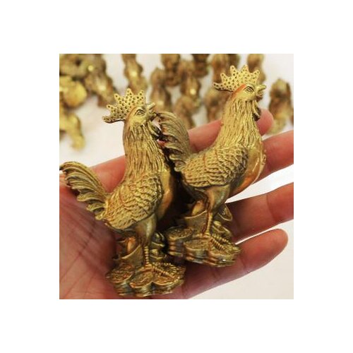 Office] Home Furnishing crafts copper Rooster lucky feng shui ornaments jewelry gift sculpture ZZ