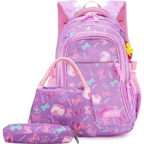 Waterproof Children School Bags for Girls Princess School Backpacks Kids Printing Backpacks Set Schoolbag Kids Mochila Infantil