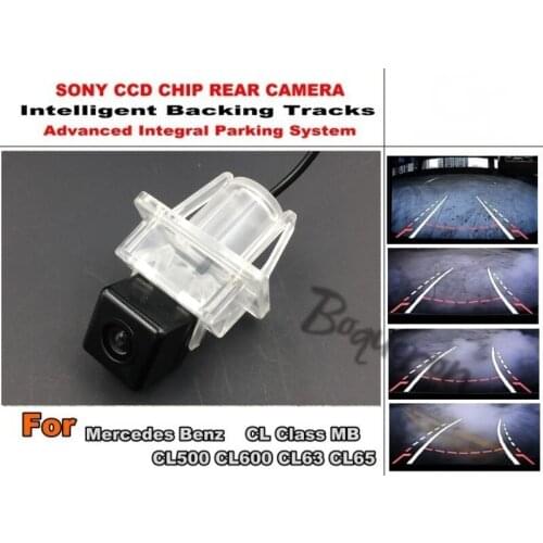 Smart Tracks Chip Camera / HD CCD Intelligent Dynamic Parking Car Rear View Camera For Mercedes Benz CL500 CL600 CL63 CL65