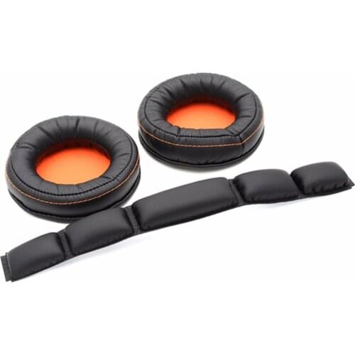Replacement Earpads Pillow Ear Pads Cushions with Headband for SteelSeries Siberia 840 800 Wireless Headset Dolby 7.1 Headphones