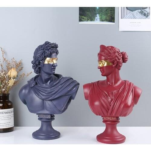 Bust Statue David Goddess Decoration Resin Crafts Nordic Office Decoration