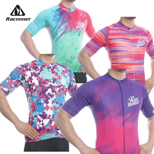Racmmer Cycling Jersey 2021 Super-light Mens Abstract Style Mtb Reflective Racing Bike Jersey Bicycle Cycle Cycling Clothing Kit