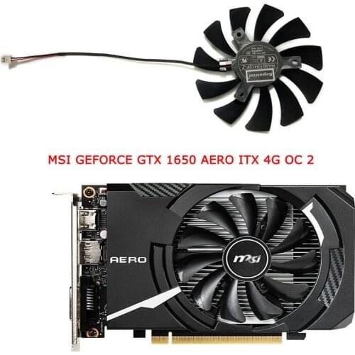1 Piece Of 85MM 0.57A 2Pin HA9010H12F-Z GPU VGA Cooler Fan For MSI Geforce GTX 1650 AERO ITX Graphic Card Cooling As Replacement