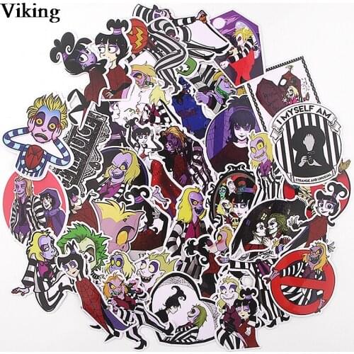 10sets/lot Horror Stickers 38Pcs/set Scrapbooking Sticker Laptop Luggage Sticker Waterproof Car Stickers PVC Stickers Gift G0193
