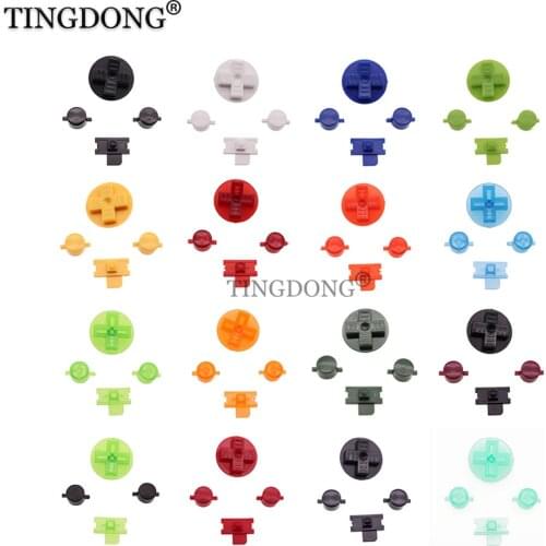 18colors Colorful Replacement Buttons for Gameboy Classic GB Keypads for GB DMG DIY for Gameboy A B buttons D-pad