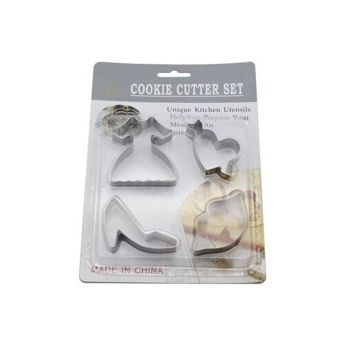 5PCS/SET Diy Rrincess Cookie Tool Stainless Steel Biscuit Mould Cookie Cutter s For Fondant Biscuit Mold DIY Baking