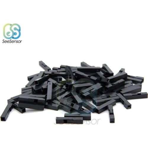 500Pcs 2.54mm 1P Dupont Jumper Wire Cable Housing Female Pin Connector DuPont Plastic Shell