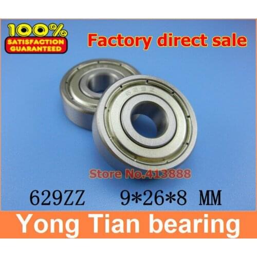 500pcs/lot free shipping Wholesale Miniature deep groove ball bearing 629ZZ 9*26*8 mm
