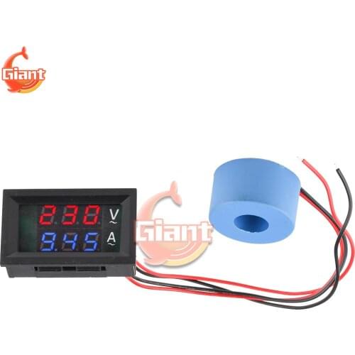 AC50-500V 10A 50A 100A Led High Precision Duplo Display Voltmeter Ammeter 220V Voltmeter and Ammeter Combo Multimeter