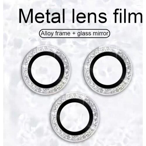 Diamond Camera Lens Protector For iPhone 11 12 Pro max 11 pro 12 Metal Camera Lens Ring Cover For iPhone 12 Mini 11 12 pro max