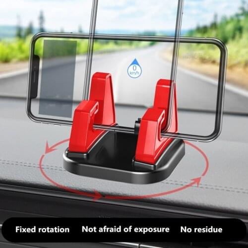 360 degree car bracket soft silicone anti-skid pad mobile phone bracket support car GPS dashboard universal bracket