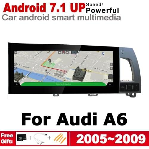 Car Android Radio GPS Multimedia Player For Audi A6 4F 2005~2009 MMI original style Navigation WiFi BT HD Touch Screen stereo