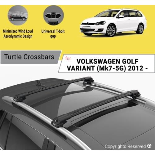 BARS FOR VOLKSWAGEN(VW) GOLF VARIANT(MK7-5G) 2012 ON ALUMINUM ALLOY SIDEBARS CAR ROOF RACK LUGGAGE CARRIER CROSSBAR