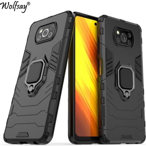 For Xiaomi Poco X3 NFC Case Armor Magnetic Suction Stand Full Edge Cover Xiaomi Poco X3 Pro Case Cover For Xiaomi Poco F3 X3 NFC