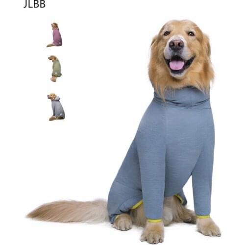 Pet dog costume Hooded 4 Legs Dog Jumpsuit Sweatshirt Golden retriever Soft dog jacket pet clothes dogs pets accessories