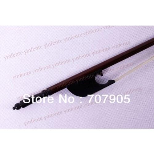 Violin Bow Baroque Model Ebony Frog Brazil wood Round Stick New 4/4