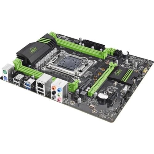 K92F X79 Motherboard LGA 2011 PCI-E 16X DDR3 x 4 Memory Slot NVME M.2 Interface Support LGA 2011 Xeon E5 V1 / V2 E5